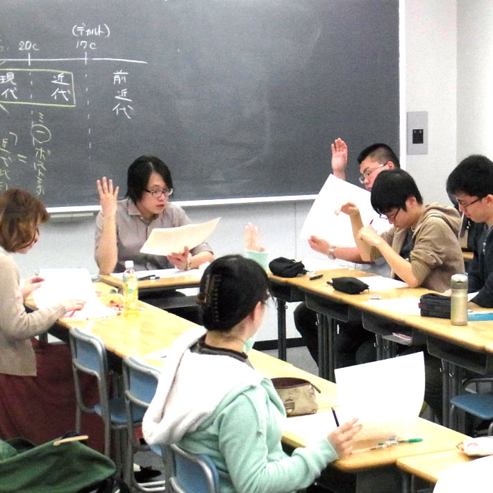 討論形式で、カンに頼らない現代文の力を養う ●教科学習「現代文（基礎）学習会」